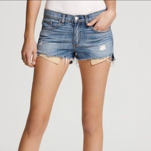 Rag and Bone Mila cut off shorts- Moss size 26